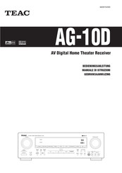 Teac AG-10D Bedienungsanleitung