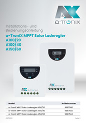 a-TroniX A100/20 Installations- Und Bedienungsanleitung