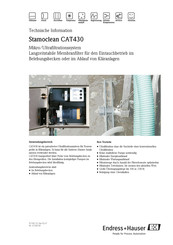 Endress+Hauser Stamoclean CAT430 Technische Information