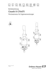 Endress+Hauser Cleanfit H CPA475 Betriebsanleitung
