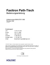Hologic Faxitron Core Bedienungsanleitung