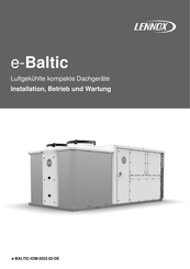 Lennox e-Baltic D BOX Installation, Betrieb Und Wartung