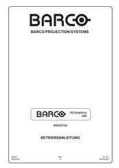 Barco R9002700 Betriebsanleitung