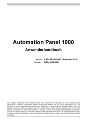 B&R Automation 1000 Anwenderhandbuch