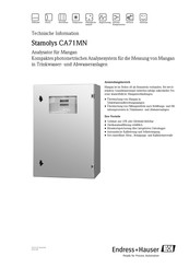 Endress+Hauser Stamolys CA71MN Technische Information