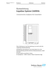 Endress+Hauser Liquiline System CA80HA Kurzanleitung