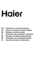 Haier HACI100RCS6X Montage- Und Bedienungsanleitung