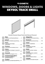 Dometic SKYSOL TRACK SMALL Montage- Und Bedienungsanleitung