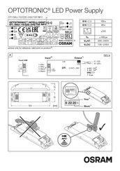 Osram OPTOTRONIC OTi DALI 10/220-240/700 NFC Bedienungsanleitung