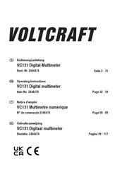 VOLTCRAFT VC131 Bedienungsanleitung