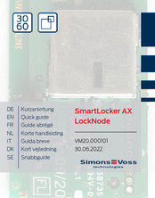Simons Voss Technologies SmartLocker AX LockNode Kurzanleitung
