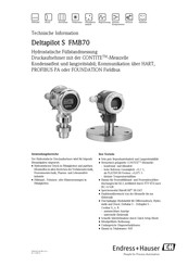 Endress+Hauser Deltapilot S FMB70 Technische Information
