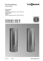 Viessmann Vitocell 300-B EVB Serviceanleitung Für Die Fachkraft