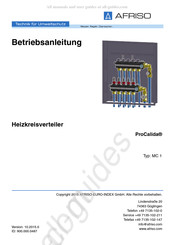 AFRISO ProCalida MC 1 Betriebsanleitung
