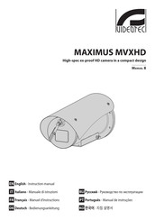 Videotec MAXIMUS MVXHD Bedienungsanleitung