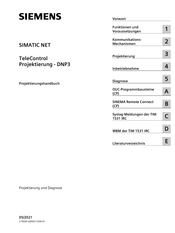 Siemens SIMATIC NET TeleControl DNP3 Projektierungshandbuch
