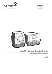 NASTEC VASCO-Serie Installations- Und Bedienungsanleitung