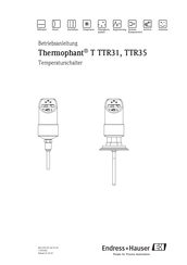 Endress+Hauser Thermophant T TTR31 Betriebsanleitung