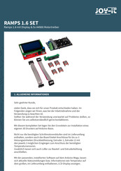 Joy-it RAMPS 1.6 SET Anleitung