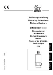 IFM Electronic efector 500 PPA020 Bedienungsanleitung