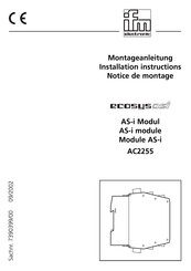 IFM Electronic AC2255 Montageanleitung