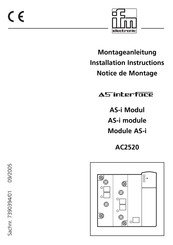 IFM Electronic AS-Interface AC2520 Montageanleitung