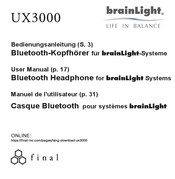 Final UX3000 Bedienungsanleitung