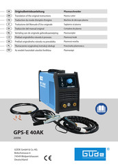 Gude GPS-E 40AK Originalbetriebsanleitung