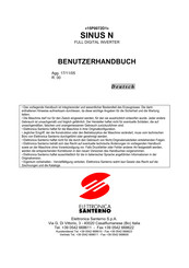 Elettronica Santerno SINUS N Benutzerhandbuch