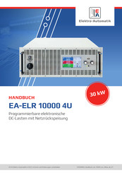Elektro-Automatik EA-ELR 11500-60 4U Handbuch