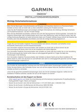 Garmin ONDECK Installationsanweisungen