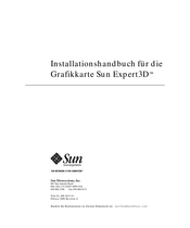 Sun Microsystems Expert3D Installationshandbuch