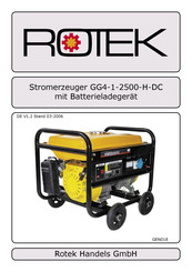 Rotek GG4-1-2500-H-DC Benutzerhandbuch