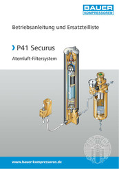 Bauer Kompressoren P41 Securus Betriebsanleitung Und Ersatzteilliste