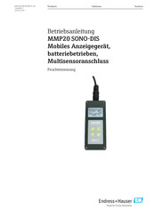 Endress+Hauser MMP20 SONO-DIS Betriebsanleitung
