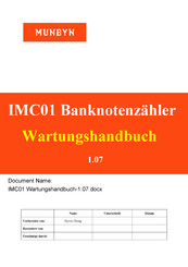 MUNBYN IMC01 Wartungshandbuch