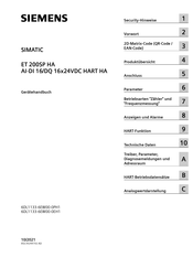 Siemens 6DL1133-6EW00-0EH1 Gerätehandbuch