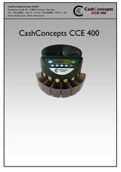 CashConcepts CCE 400 Bedienungsanleitung