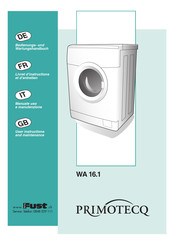 FUST PRIMOTECQ WA 16.1 Bedienungs- Und Wartungshandbuch