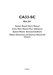 DFI CA33-SC Benutzerhandbuch
