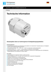kirchgaesser FTR16 Technische Information
