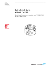 Endress+Hauser iTEMP TMT85 Betriebsanleitung