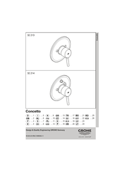 Grohe CONCETTO 32 213 Montageanleitung