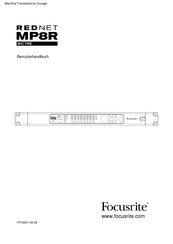 Focusrite Rednet MP8R MIC PRE Benutzerhandbuch