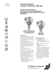 Endress+Hauser cerabar S PMP 635 Technische Information