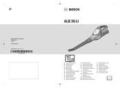 Bosch ALB 36 LI Originalbetriebsanleitung