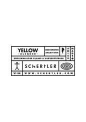 Schertler YELLOW BLENDER Bedienungsanleitung