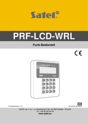 Satel PRF-LCD-WRL Bedienungsanleitung