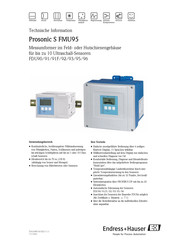 Endress+Hauser Prosonic S FMU95 Technische Information