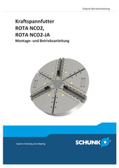 SCHUNK ROTA NCO2 1400 Montage- Und Betriebsanleitung